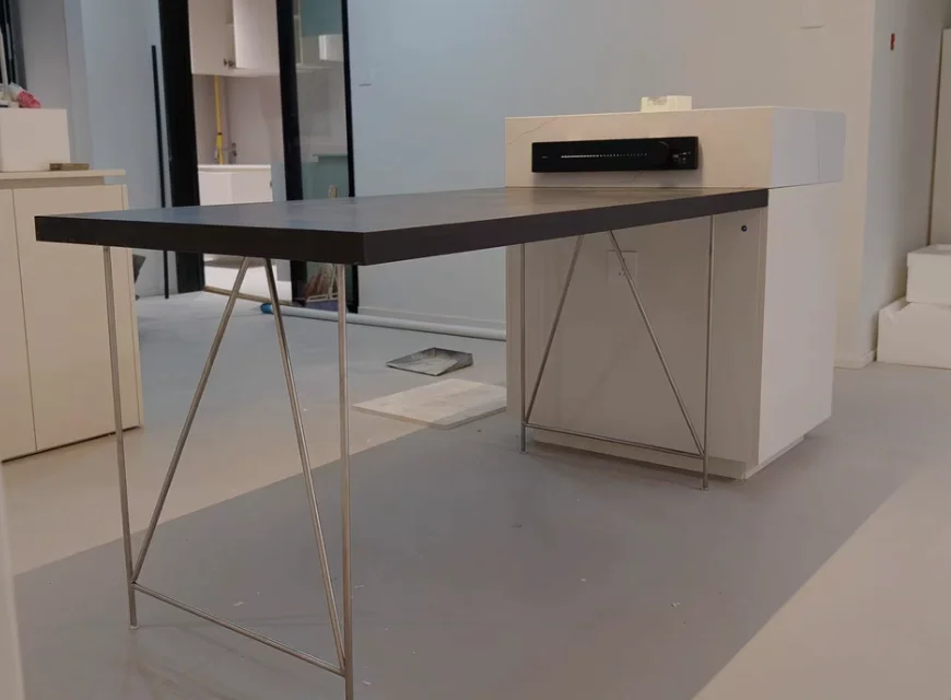 Heavy Duty Solid Stainless Steel Table Leg, Universal Nordic Furniture Bracket, Support Feet for Kitchen Island, Bar&DiningTable