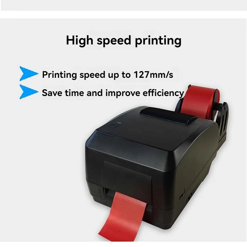 Thermal Label Printer Flower Basket Ribbon Etiquette Belt Green Plants Congratulatory Message Printing Couplet Printer