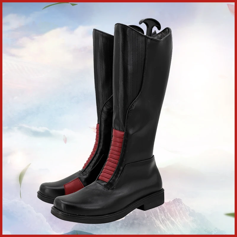 Hombres Flash Barry Allen Cosplay zapatos Halloween carnaval fiesta adultos hombres PU botas de cuero