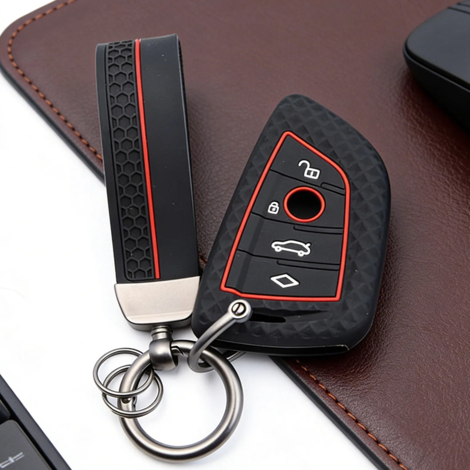 Silicone For BMW F30 F31 F32 F34 F20 F21 F07 F10 1 3 5 7 Series X1 X3 G01 X4 G02 X5 F15 F16 M3 M4 Car Key Case Cover Shell Fob
