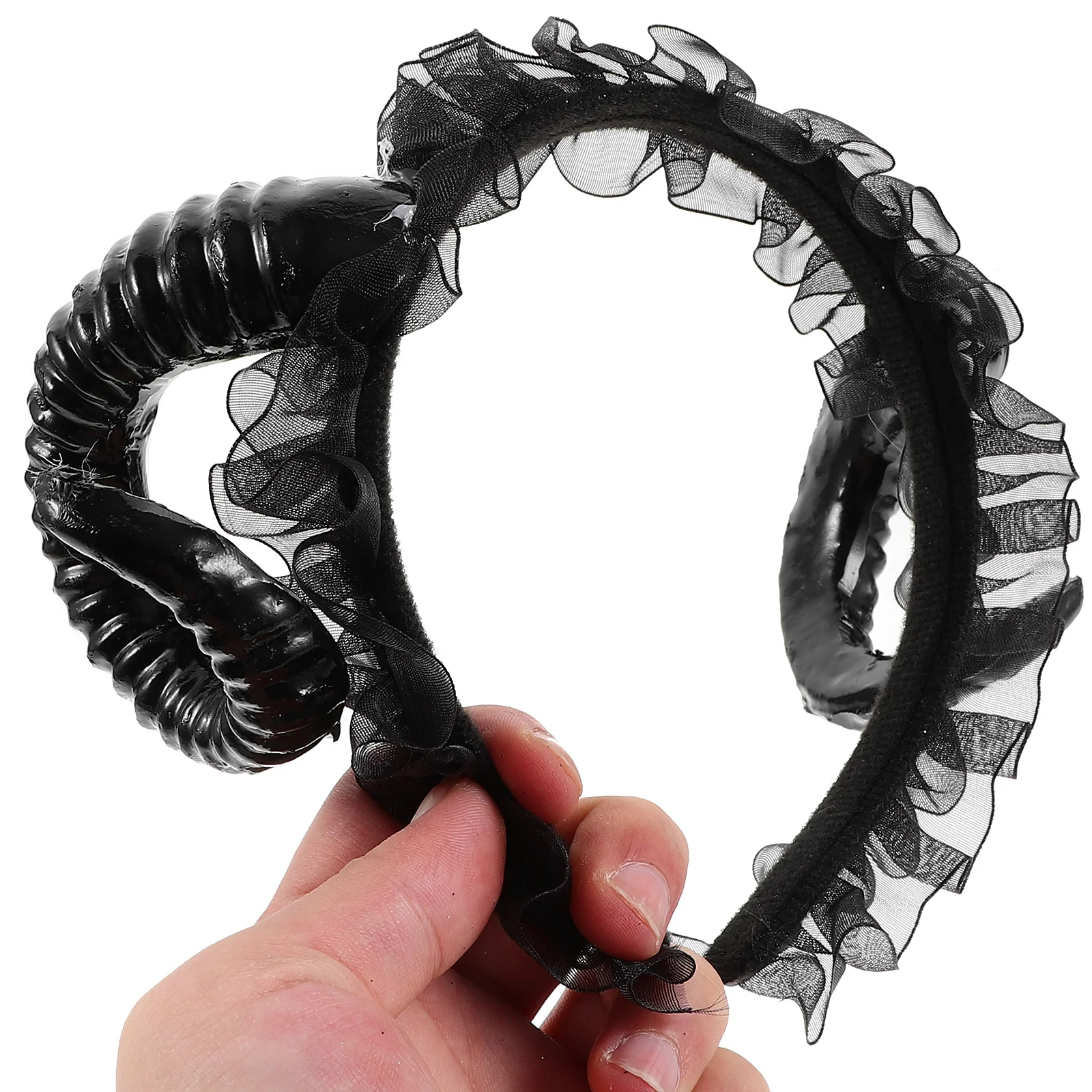 

Sheep Horn Headband Halloween Party Cosplay Accessory Devil Horns Festival Wear Comfortable Fit for All Hair Types