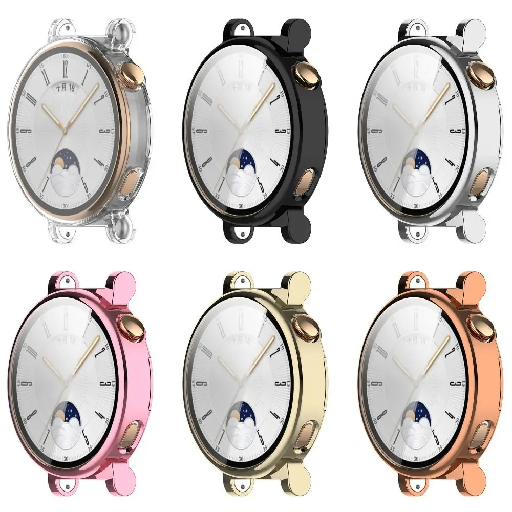New Full Cover TPU Case Smart Bumper Screen Protector Watchband Accessories Protective Shell for Huawei Watch GT 4 41/46mm