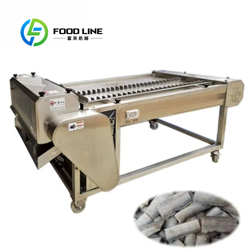 Customized Professional Automatic Electric Fish Block Cutter for Saury Seafood Processing
