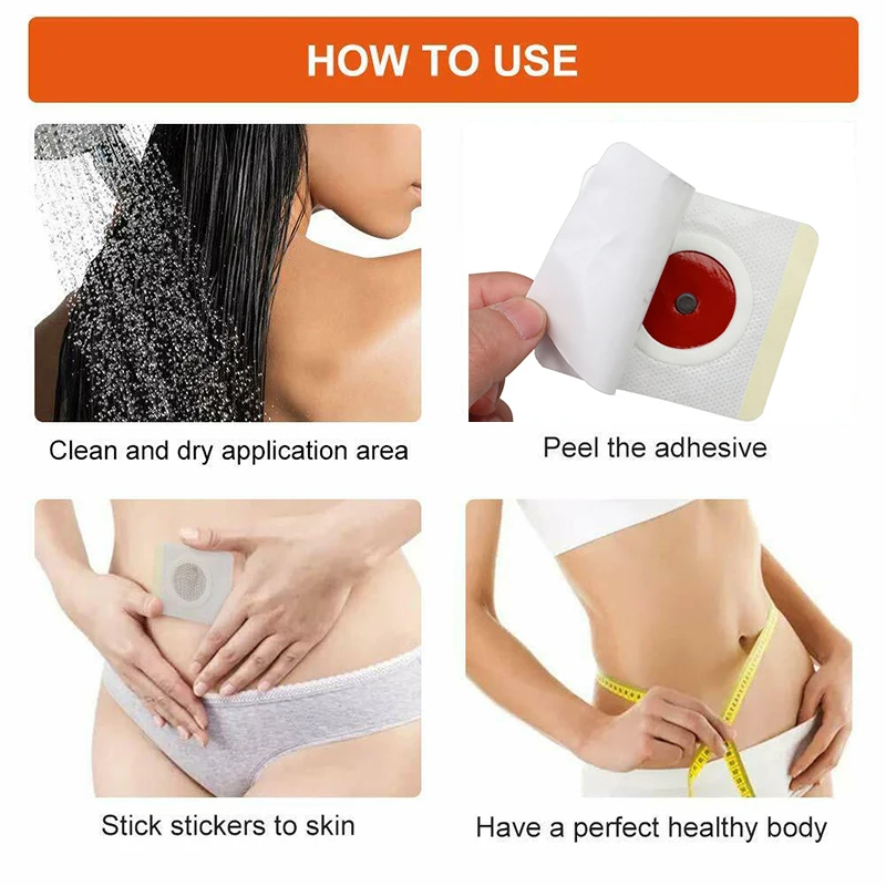 Healthy Slimming Chinese Medicine Weight Loss Navel Sticker Magnetic Slim Detox Adhesive Sheet Fat Burning Diet Patch Pads