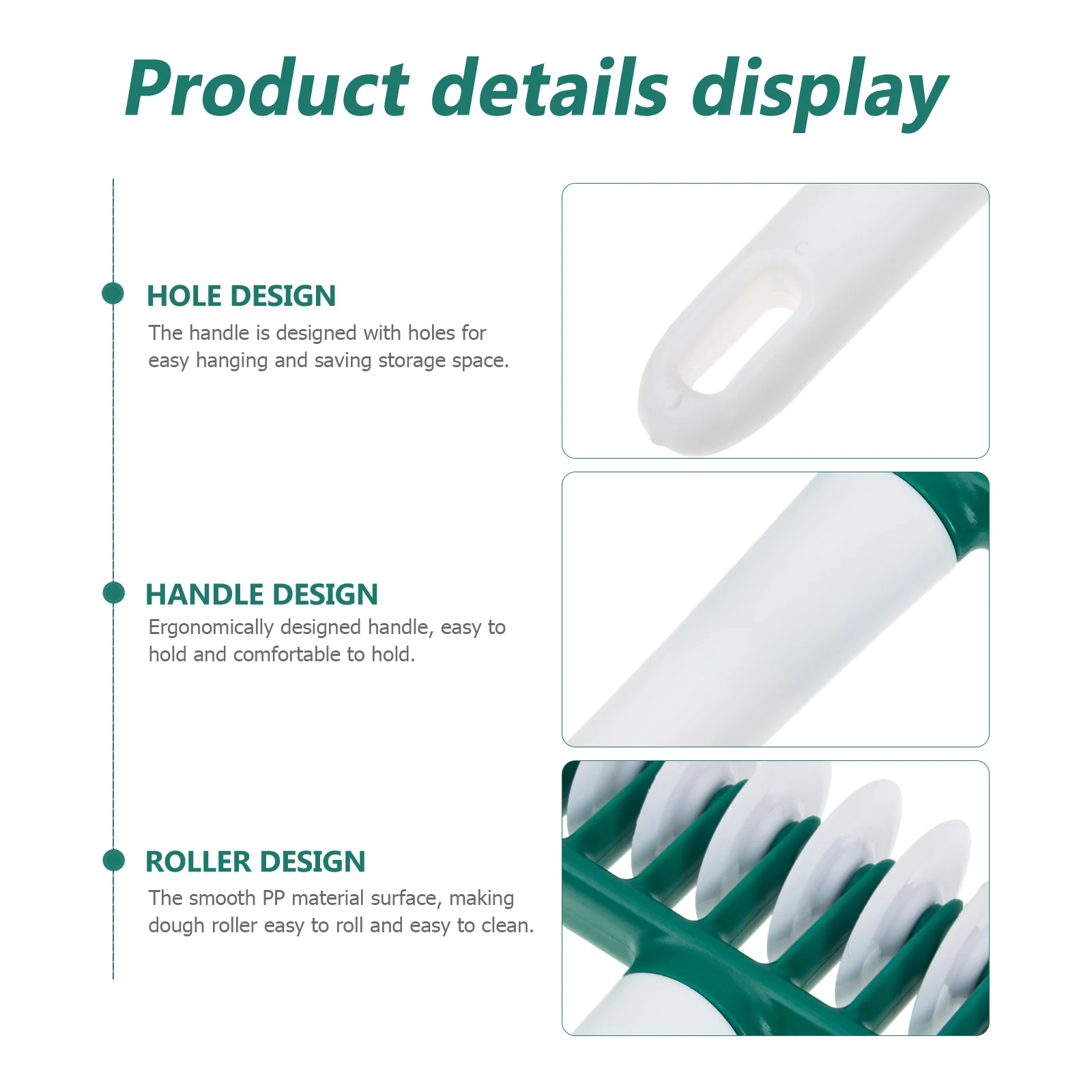 

Multi-Function Plastic Lattice Dough Roller For Kitchen Waterproof Corrosion Resistant Pastry Noodle Cutter Pizza Roller