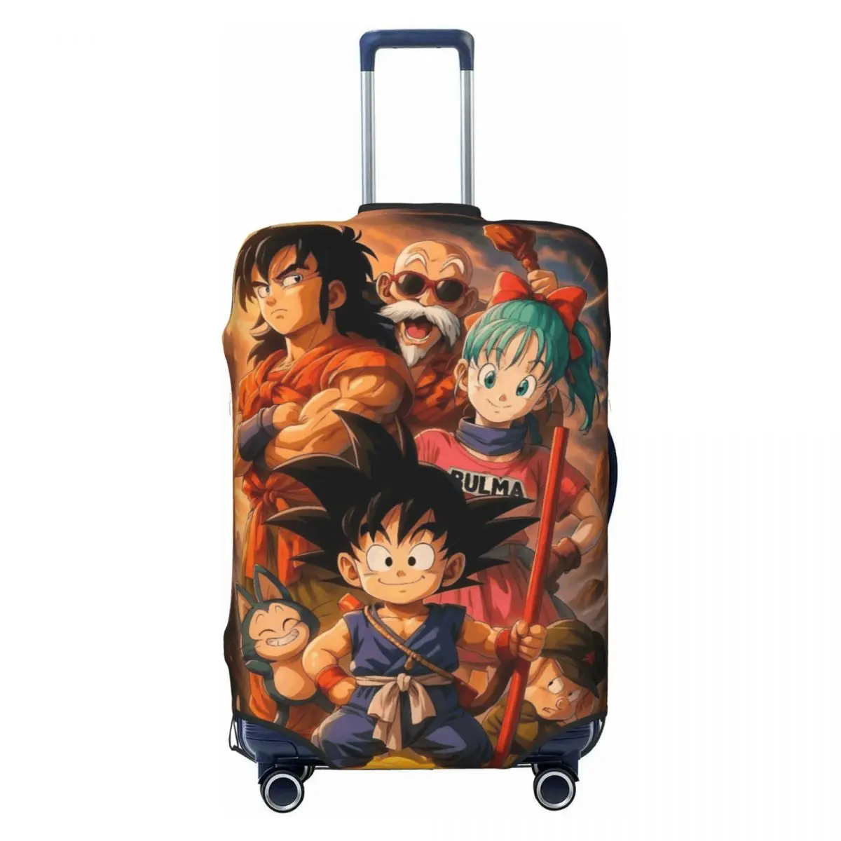 Kid Goku Outdoor Dragon Ball Suitcase Cover Travel Protector Flight Fun Luggage Supplies