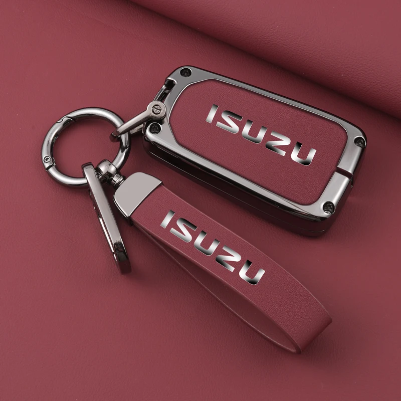 Car Remote Key Case Fob Cover Shell For Isuzu New MU-X X Series DMAX D-Max X-Terrain Pickup 2021 2022 Auto Keychain Accessories