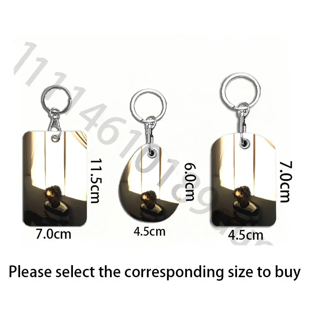 D-Daniel Caesar Protective Printed Leather Card Case Metal Keychain for Bank Credit Bus Subway ID Cards view 5