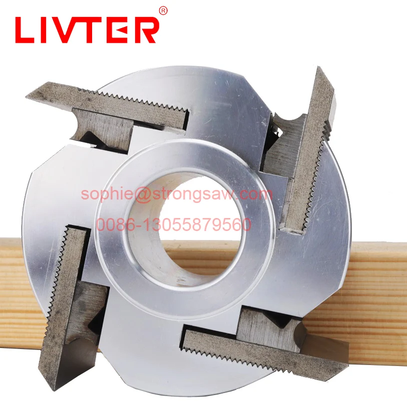 Livter Shaper Cutter Heads with corrugated Knives for Wood Moulder Planer