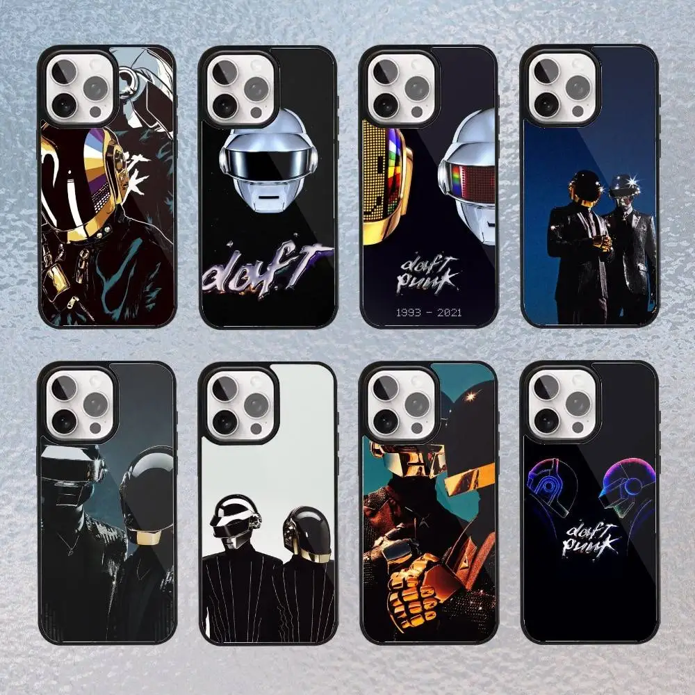 

D-Daft Punk Band Phone Case For iPhone Magsafe Magnetic 17,16,15,14,13,12,11 P Wireless Charging cover