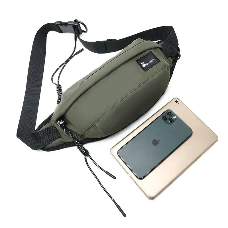 Marsupio per uomo borsa da cintura di alta qualità borsa per telefono sul petto borse a tracolla a tracolla Casual moda Unisex tasca per borsa sportiva da viaggio