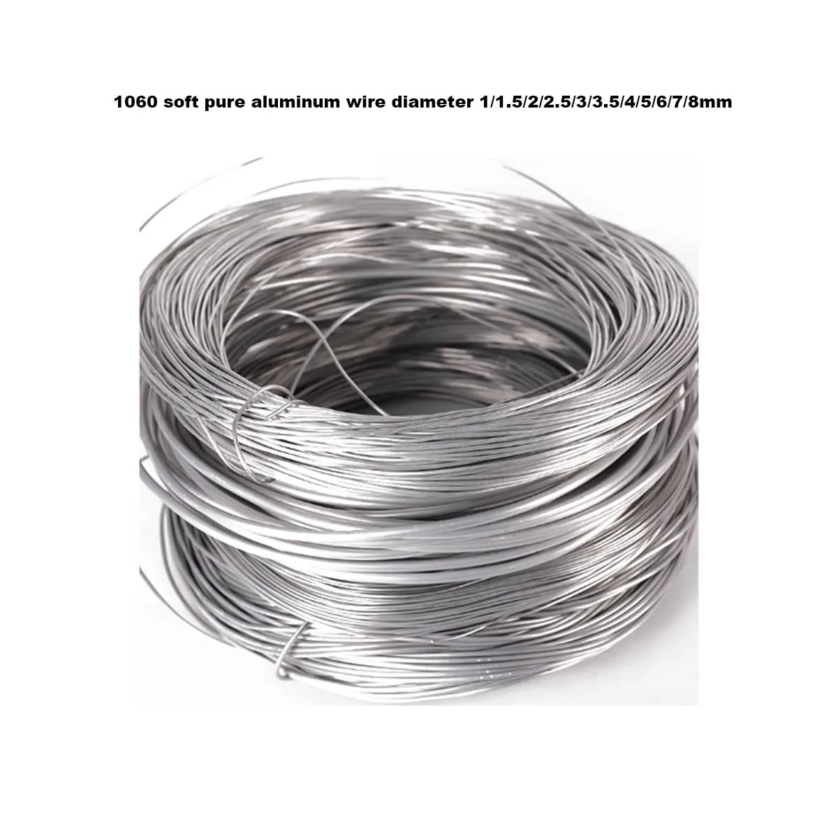 Industrial Aluminum Wire 1060 Soft Pure Aluminum Wire Diameter 1/1.5/2/2.5/3/3.5/4/5/6/7/8mm