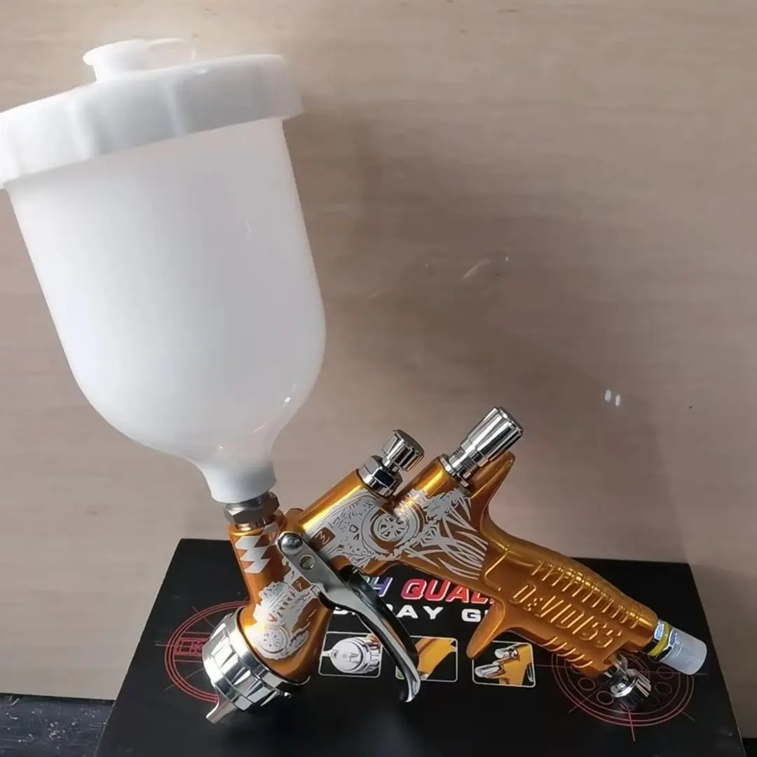 

DEVIDISS PRO 600ML 1.3mm Nozzle HVLP Pneumatic Spray Gun for Automobile Painting Professional Grade 3-Year Warranty Tank Car Rep