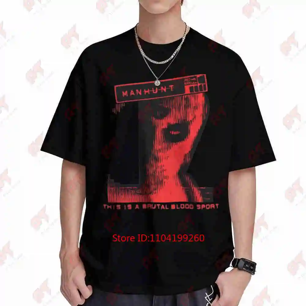 Manhunt Video Game Rated M Short Sleeve Tee 100% Cotton T-Shirt