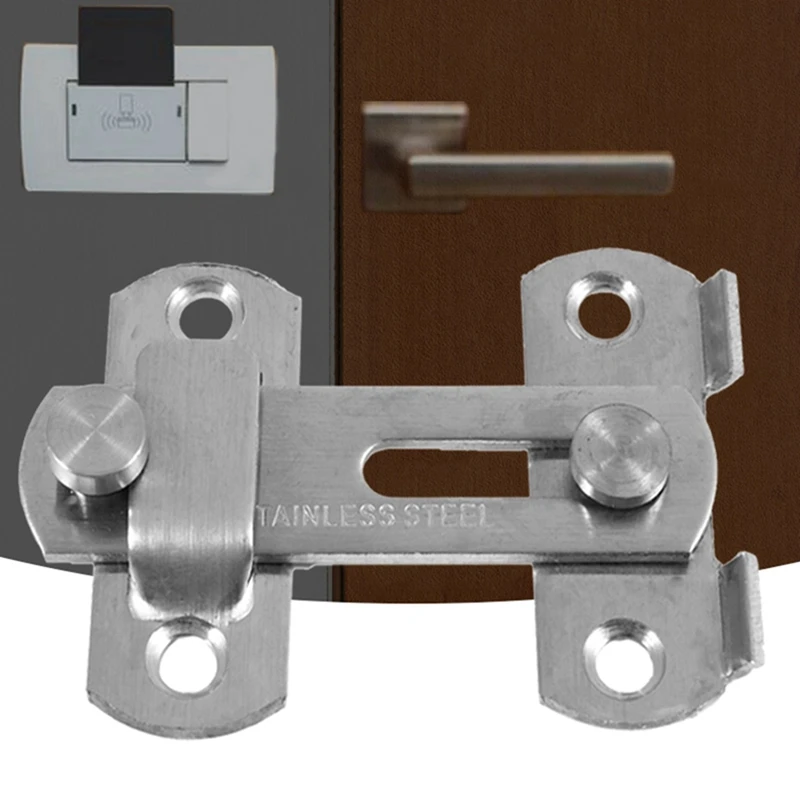 RISE-2X Hasp Latch METAL Hasp Latch Lock Sliding Door Lock For Window Cabinet Fitting