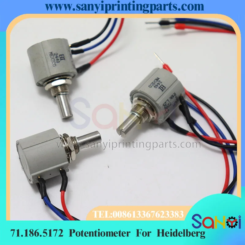1 шт. кабельный потенциометр Heidelberg 71.186.5172 Beckmann 7286 10 кОм для деталей печатной машины CD102 SM102 SM74