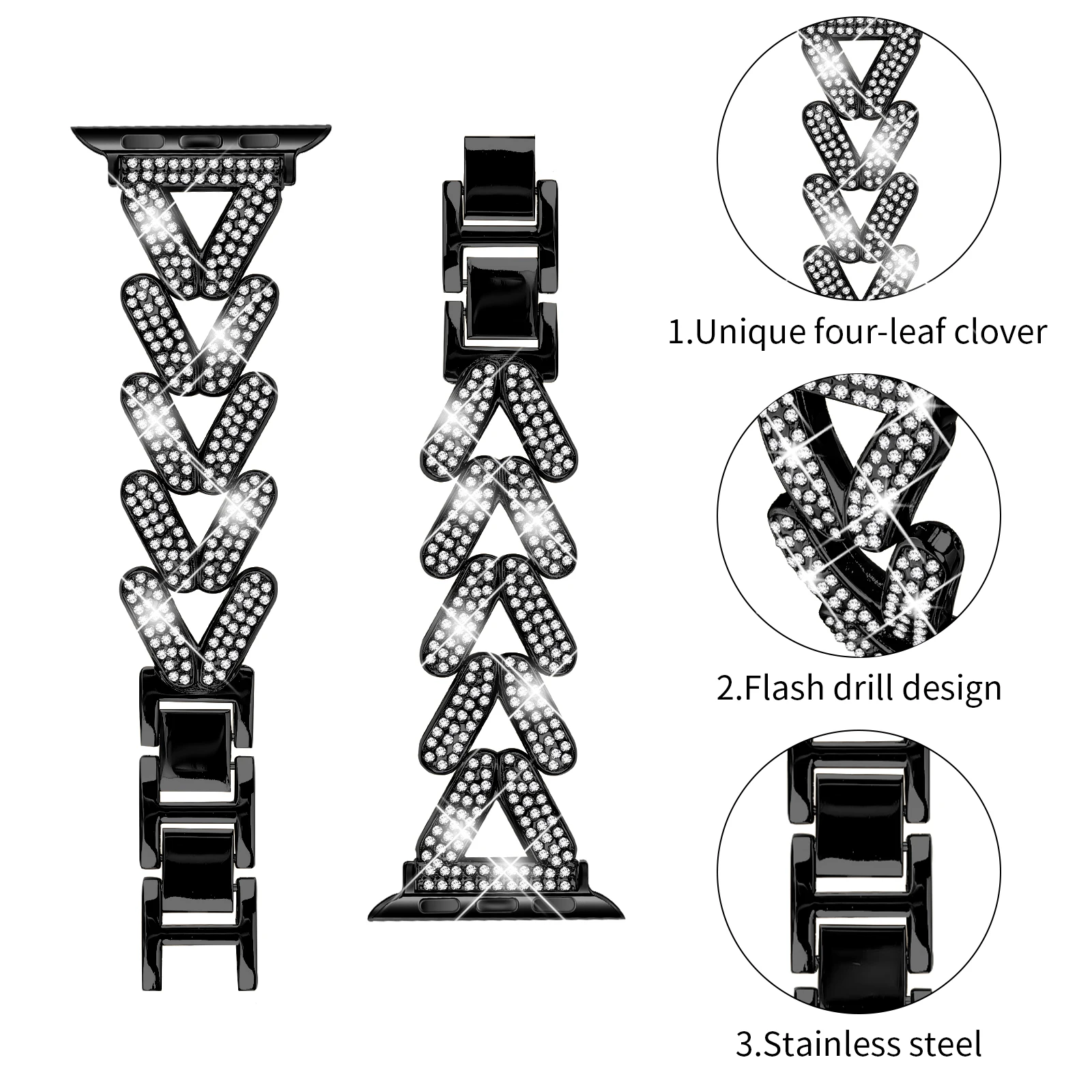 Браслет металлический для Apple Watch 10 iWatch Series 9 8 7 6 5 4 3Ultra Band 46 мм 42 мм 41 мм 44/49 мм 45 мм 40 мм