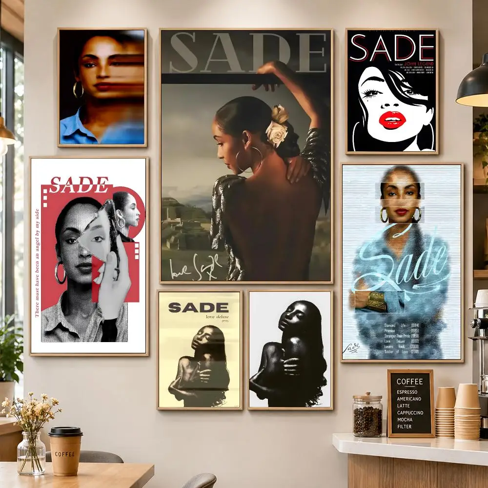 Band Sade Smooth Operator No Ordinary Love Soul Poster PP Decorative Poster Print Apartment Dorm Office Cafe Gift