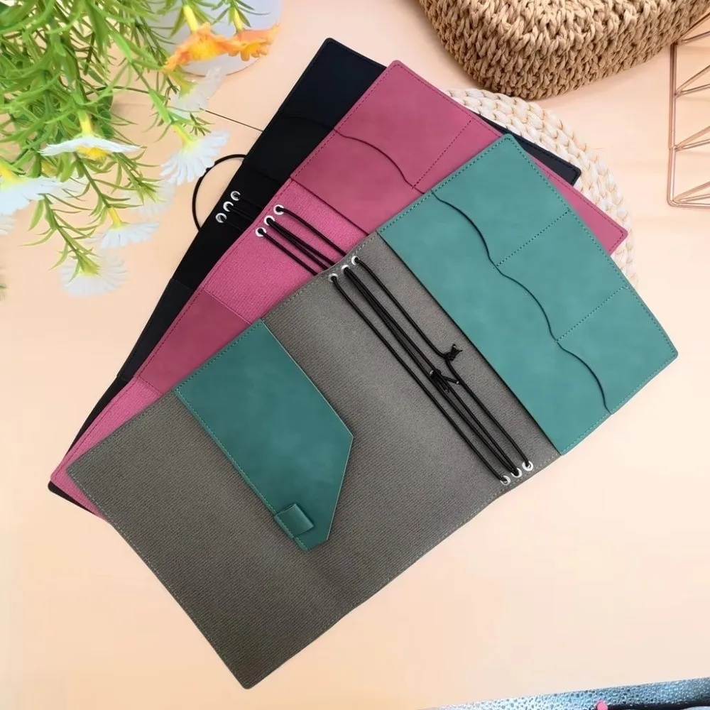 A5 Notebook Organizer Loose Leaf Compact Notebook Cover Crazy Horse Leather Journal Cover Book Protective Cover For Hobby