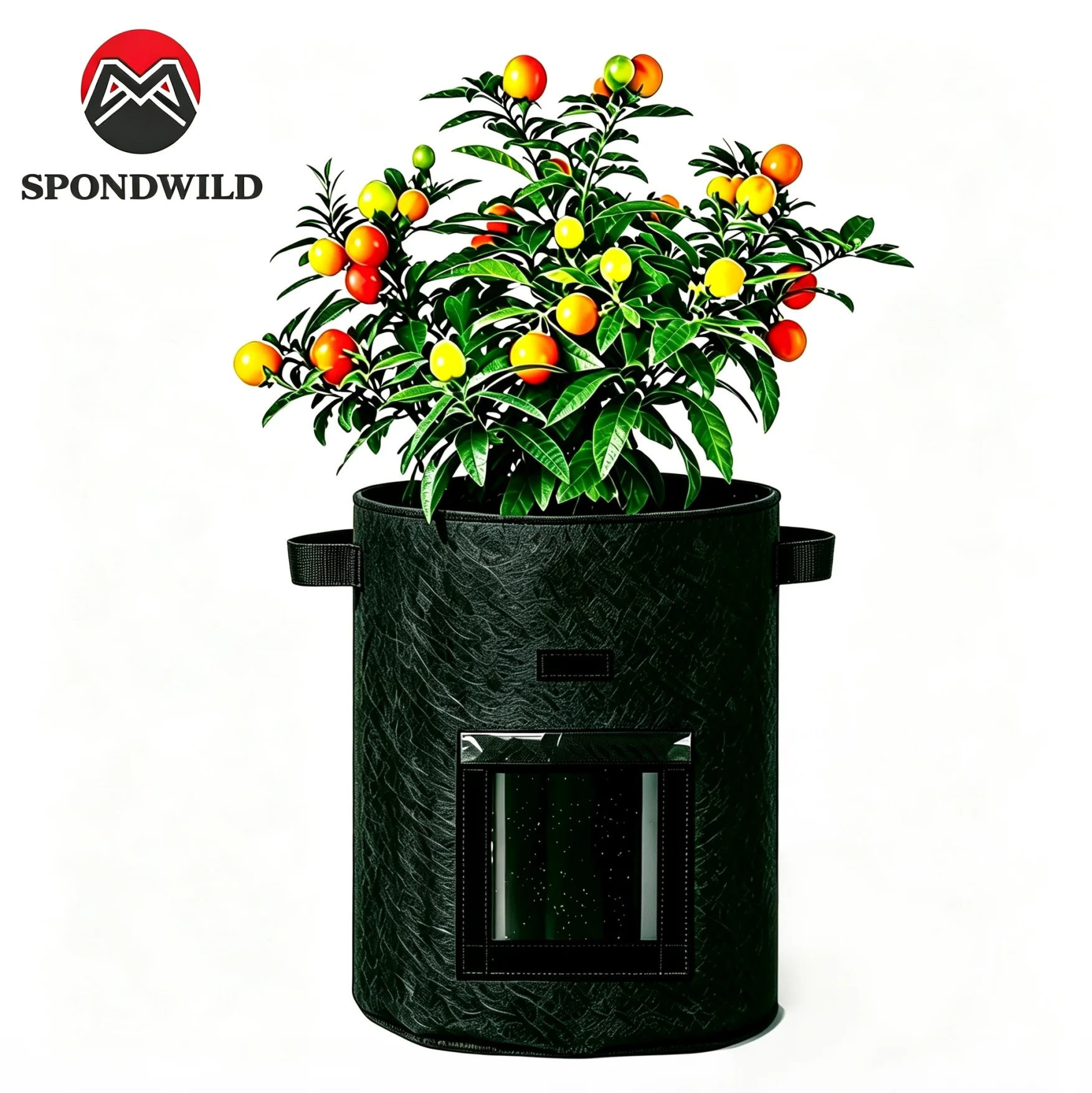 Potato Grow Bag-Visible Window Garden Planting Bag, with Reinforced Handle, Nonwoven Fabric Pots for Tomato & Potato