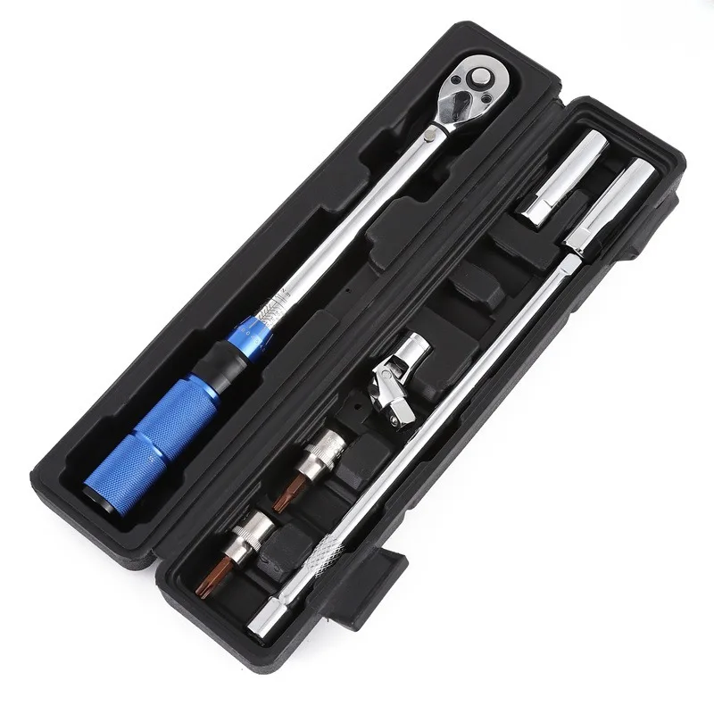 

8pcs Torque Wrench 10-60N.m 3/8 Inch Square Drive Torques Key Torque Wrench Professional Bicycle Automotive Tool