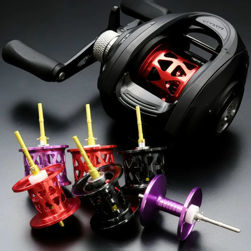 High Performance Fishing Reel Spool For Abu Max Series Hollow Aluminum Long Cast Micro Casting Precision Casting Accessory