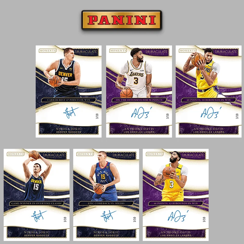 

Panini 2019 Bc Immaculate Moments Nba Nikola Jokic Anthony Davis Diy Basketball Star Trading Cards Birthday Gift Collection