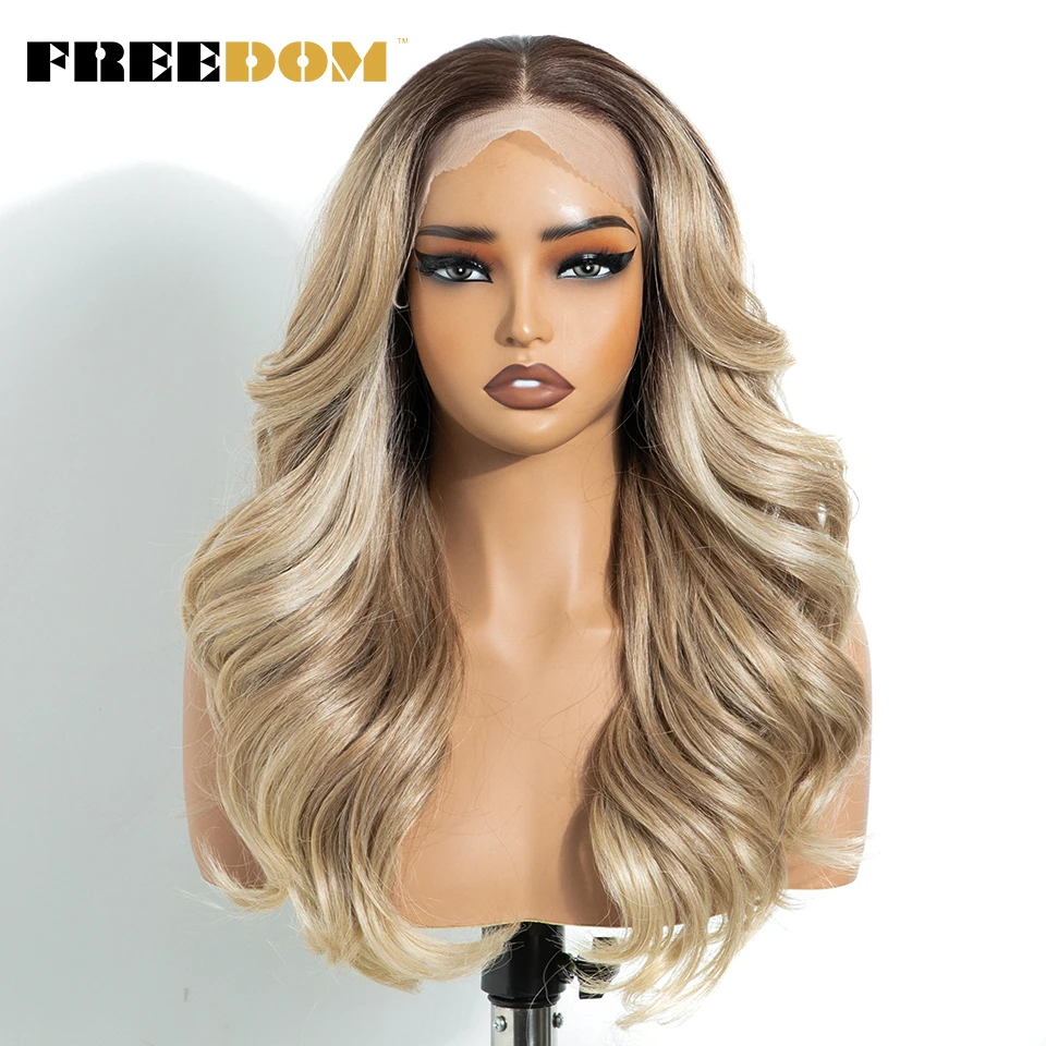 FREEDOM Synthetic Lace Front Wigs For Women Natural Looking 20