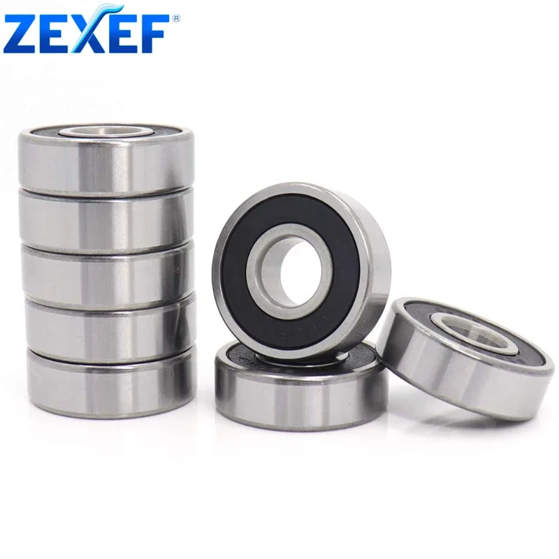 

ZEXEF 10PCS Angular Contact Bearing Bearings Turbo Groove Ball for Bicycle Deep 6201RS 12*32*10mm Chrome Steel 625ZZ Axial Bag