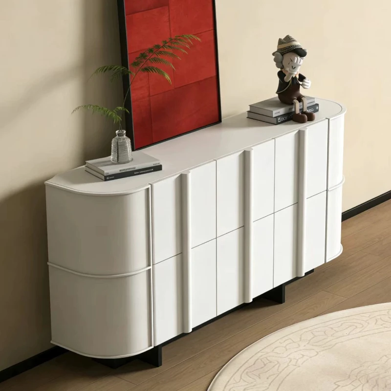 White Art Deco Long Cabinets Bedroom Collectible Apartments Salon Living Room Cabinets Luxury Nordic Opbergkasten Furniture Home