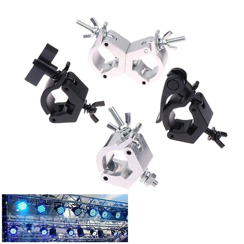Quick-Lock Truss Clamp,Aluminum O-Hook Bracket for Stage Lights,Universal Tube Mount for DJ Equipment and Event Rigging, 28-32mm