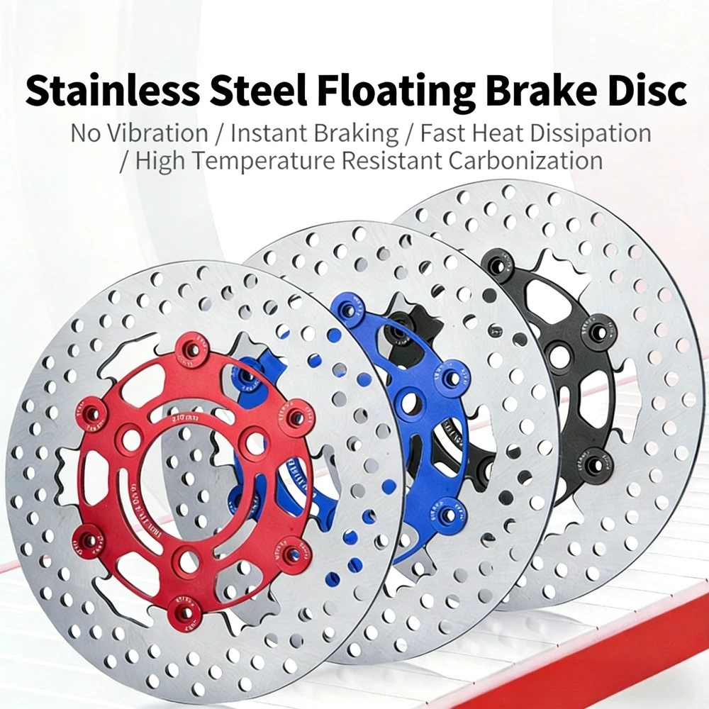 220mm Floating Brake Disc  Rotor 3 Hole 70mm Pitching Universal for Street Bike Pit Bike Honda Yamaha
