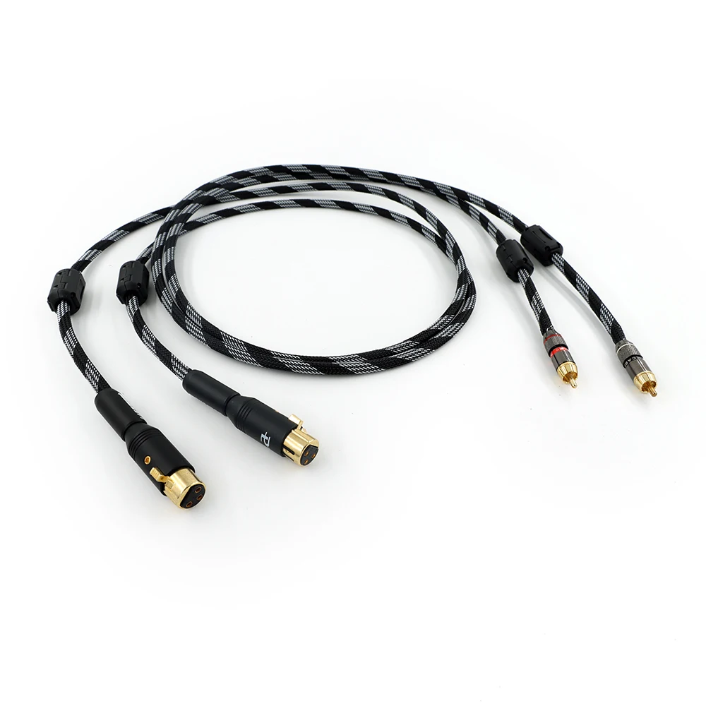 

Посеребренный аудиокабель RCA к XLR Female