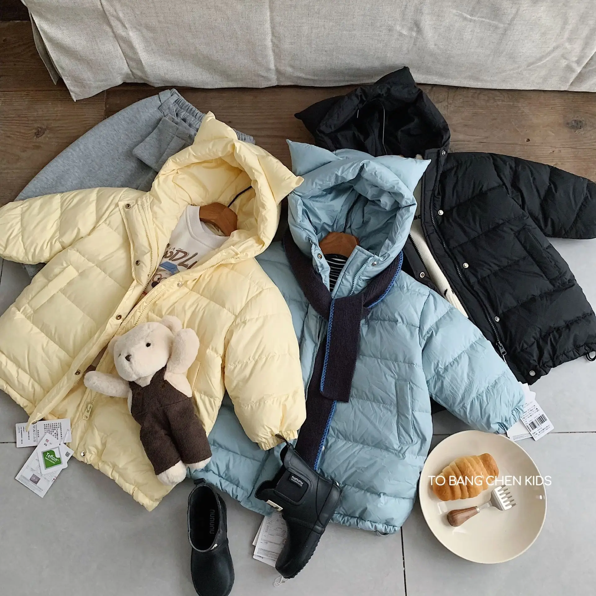 

2025 Winter Kids Baby Boy Down Jacket Hooded 90% White Duck Thick Children 1-8Y Boys Down Coat Solid Teenager Boy Outerwear Coat