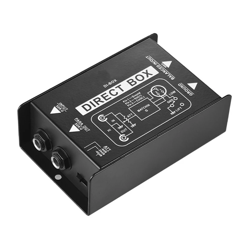 Professional DIRECT BOX Single Channel Passive DI-Box Direct Injection Box Drop Shipping