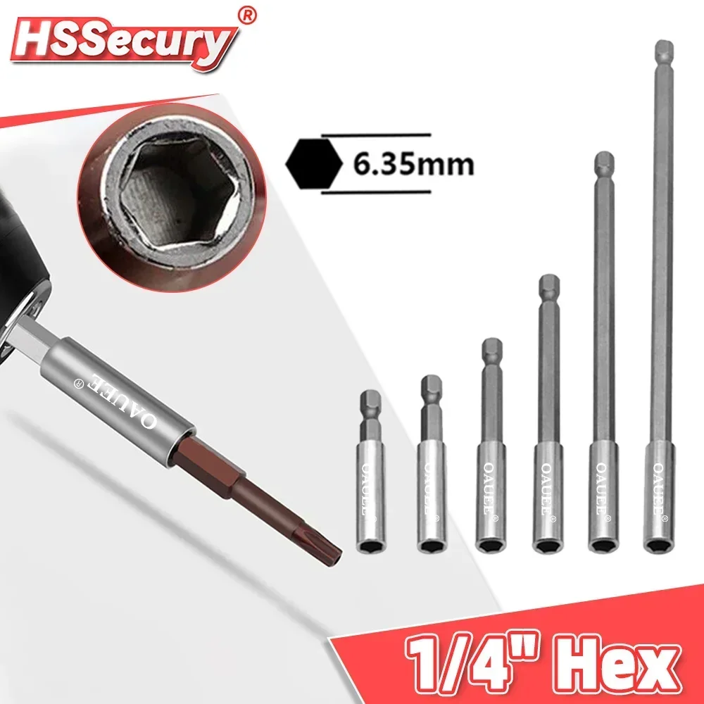 Hex Rod Shank Screwdriver Extension 1/4