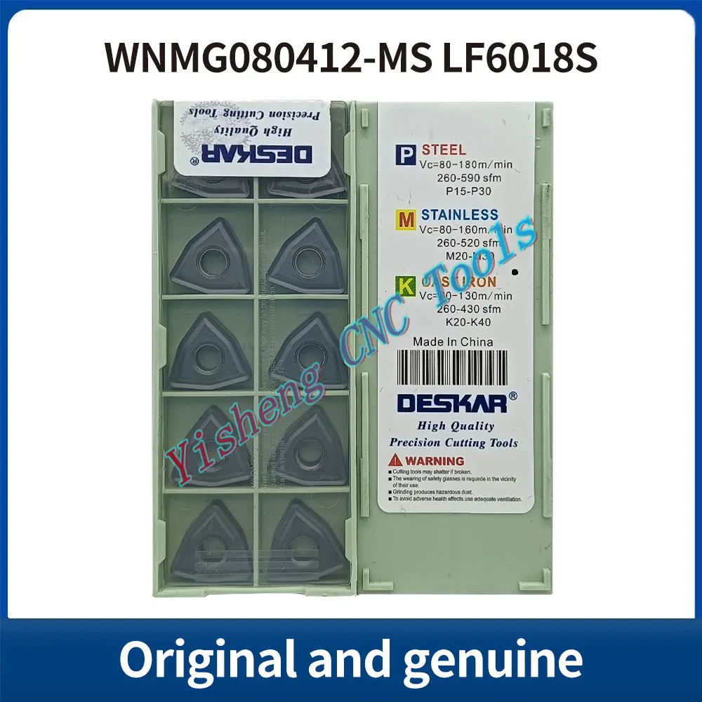 

DESKAR 100% Original WNMG080412-MS LF6018S LF6118 CNC cutting tool indexable threading carbide insert