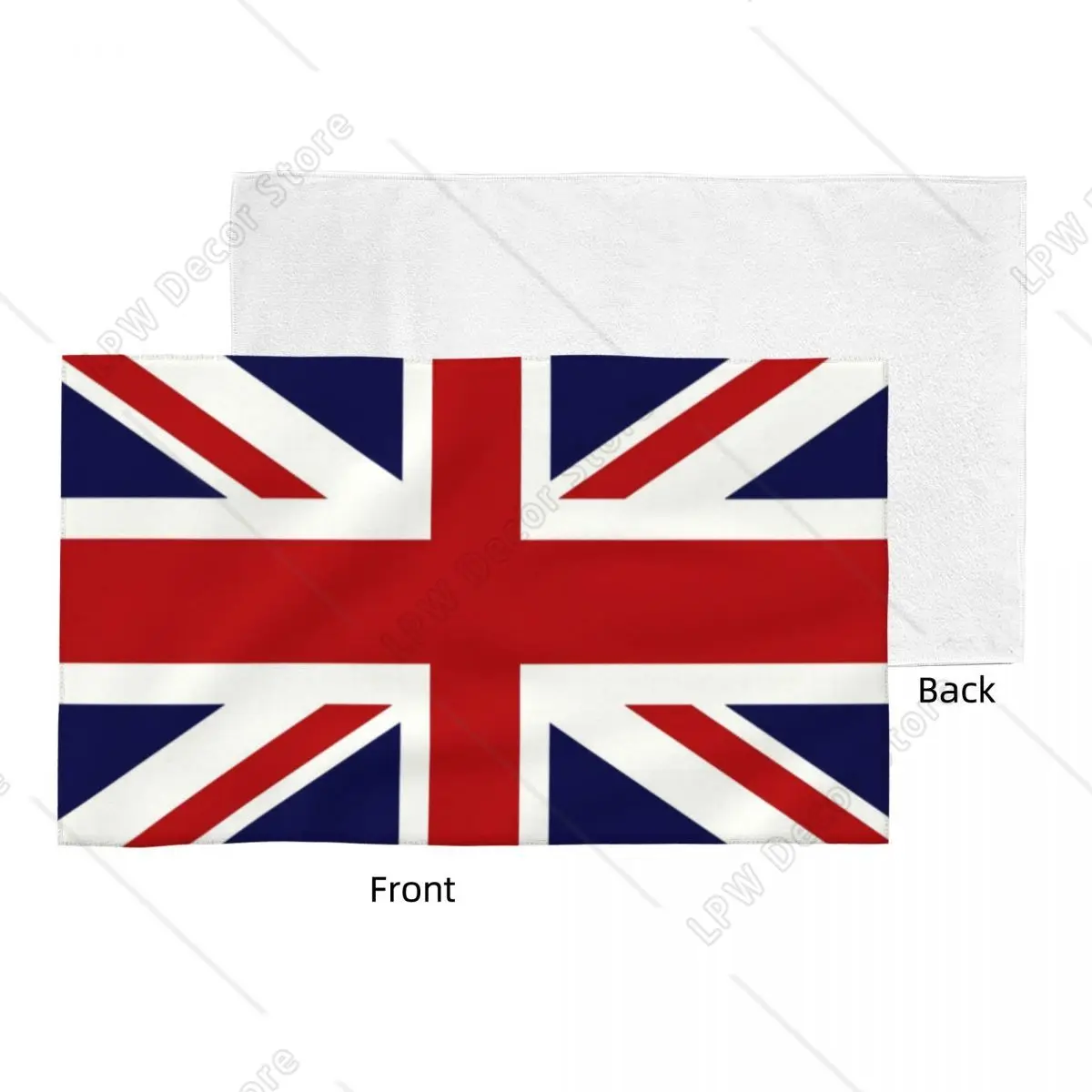 Customized Union Jack Flag Of The UK Bathroom Shower Sports Yoga Towel 100% Coton Face Towels