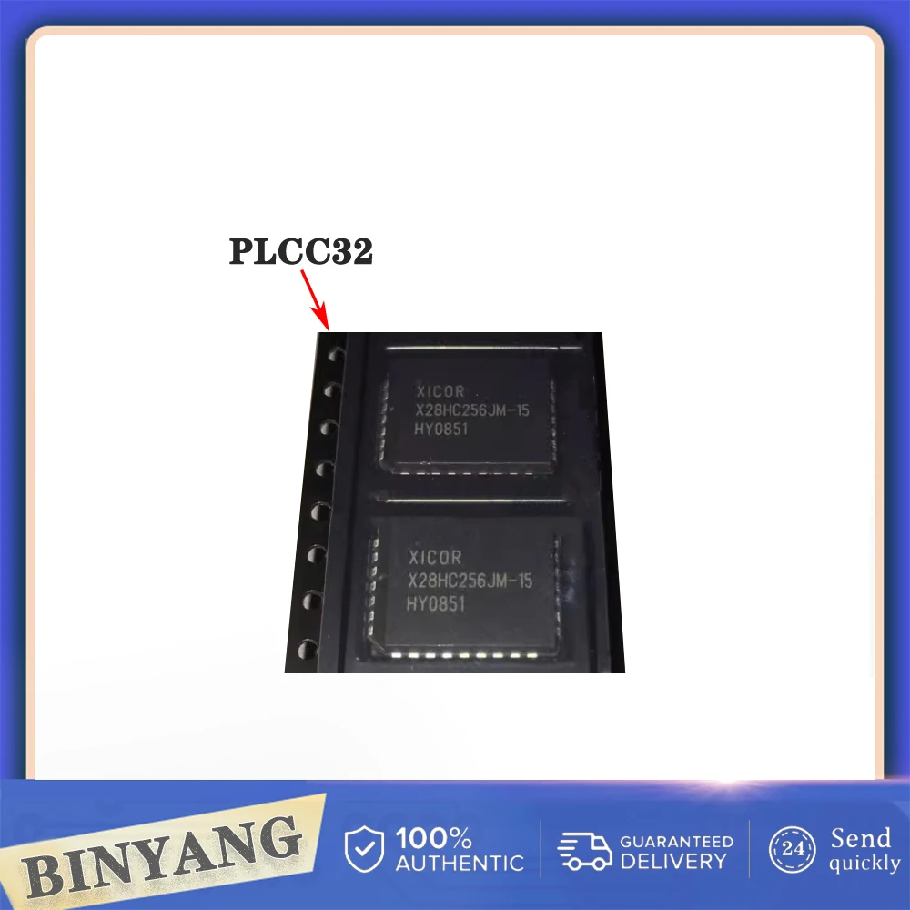 10PCS/lot X28HC256JM-15 PLCC32 X28HC256 100% new imported original IC Chips Fast delivery