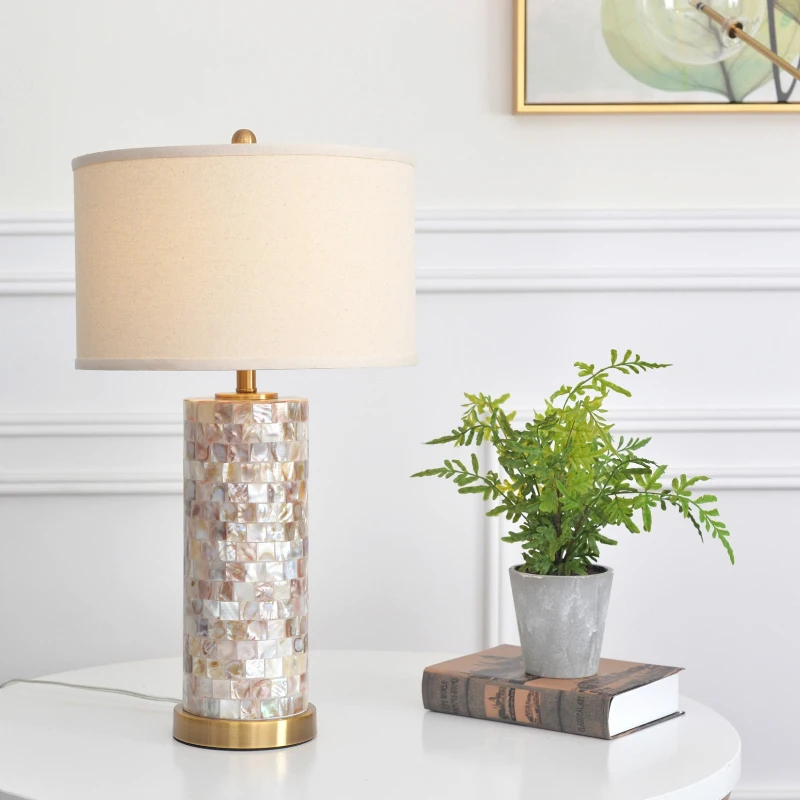 Minimalist Creative Art Shell Desk Lamp Bedside Study Reading Beside The Sofa Warm and Romantic High-end Atmosphere Luminaire