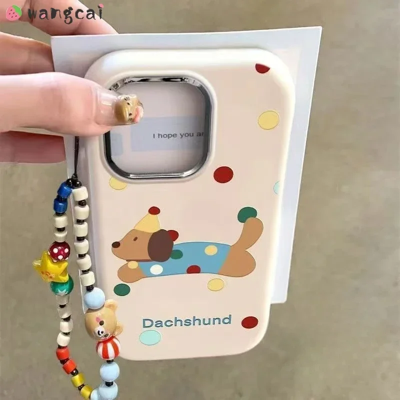 

For Samsung Galaxy A05S A15 A25 A24 A54 A53 S24 S23 S22 Plus Ultra S21 S20 FE A52S A03S Phone Case Cute Puppy Dachshund Cover