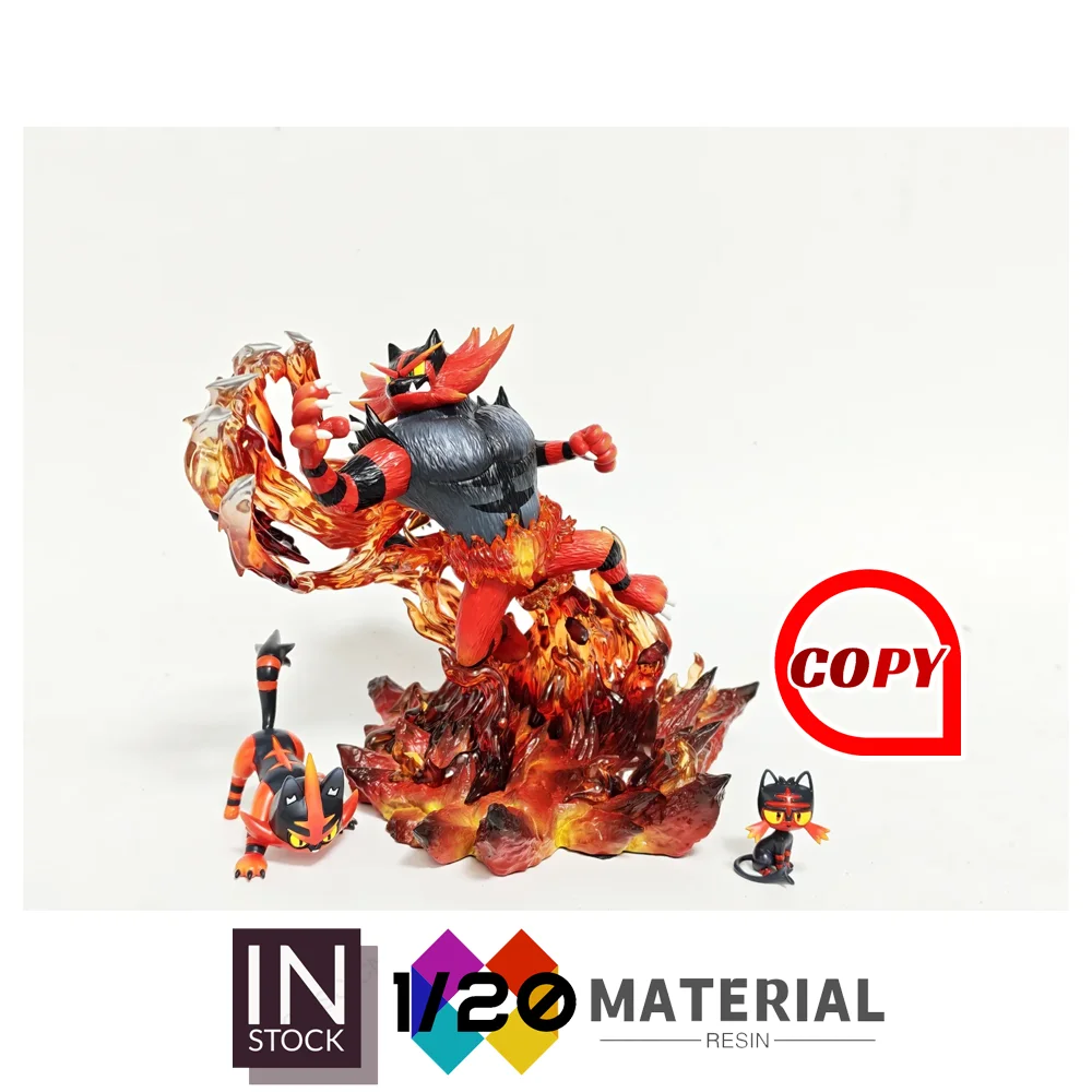 [En stock] Mundo a escala 1/20 de resina [Copy MH] – Litten, Torracat e Incineroar