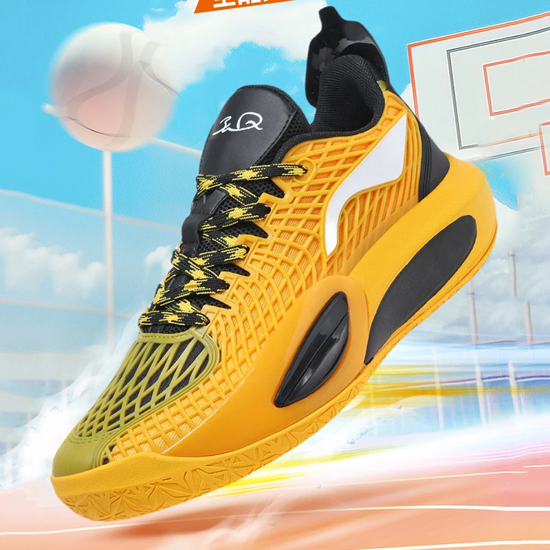 

2025 New Men Basketball Sneakers Non Slip Basketball Shoes Women Basketball Training Shoes Fashion Reflective Outdoor Sneakers