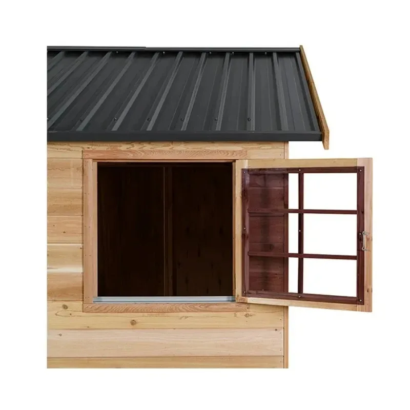Fast Installation Prefab Cedar Wood Shed Kit Wood Backyard Yard Storage Shed
