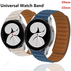 20 22mm Silicone Magnetic Strap for Samsung Watch 5 pro 45mm 4/5 40 44mm for Galaxy Watch 4 Classic 42 46mm for Amazfit Bip Band