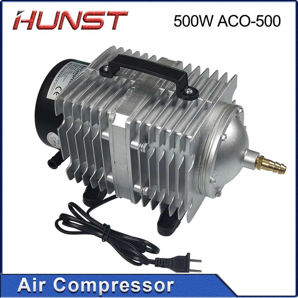 Hunst 500W Luchtcompressor Elektrische Magnetische Luchtpomp 220V 500W ACO-500, Voor Co2 Lasergravure Snijmachine