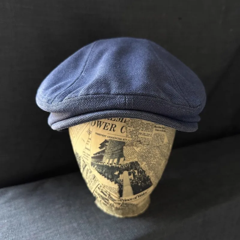 Big Heads 63-65cm Mens Newsboy Flat Cap - Gatsby Irish Duckbill Cap for Golf Driving Waterproof With Blue /Camel/Black/Khaki