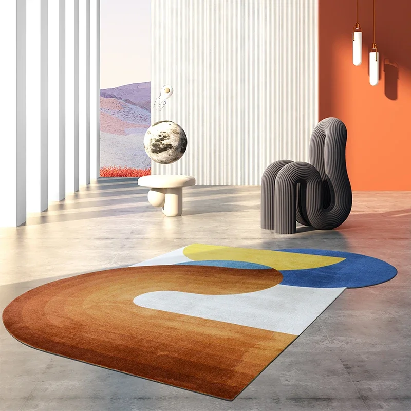 Modern High End Irregular Rug Teenager Bedroom Decoration Carpet Simple Fluffy Soft Carpets for Living Room Lounge Plush Mat