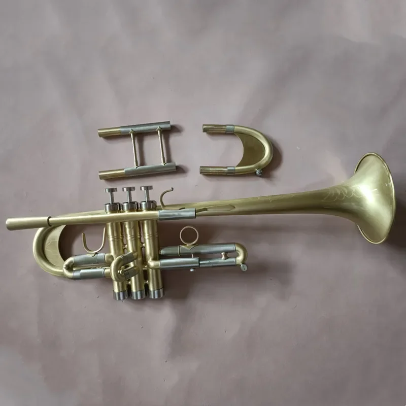 Trompeta Bach TR-190GS 85 Bb de Alta Calidad, Instrumentos Musicales de Latón, Trompeta Bc Plateada con Boquilla, Guantes y Estuche