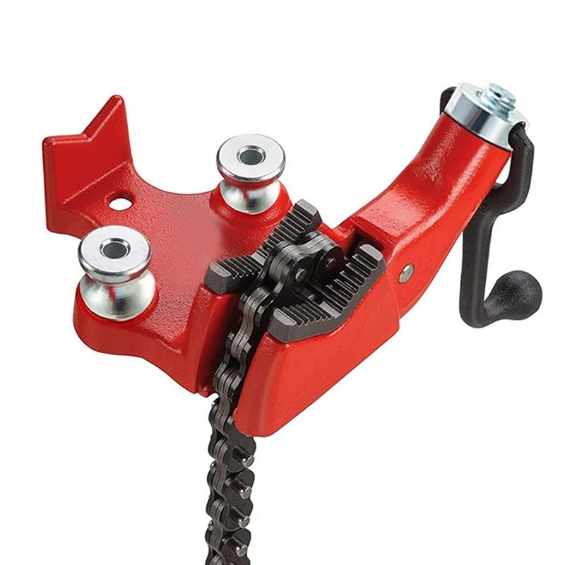 

Professional Pipe Holder Alloy Steel Antirust Pipe Wrench with Foot Chain High Hardness Pipe Tongs Maintenance Worker Hand Tool
